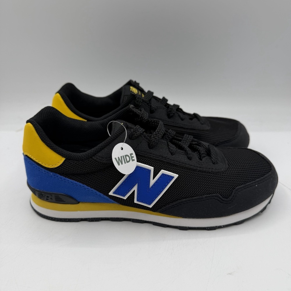 New Balance 515 Shoes‎ YOUTH Kids Sz 3 WIDE Black Blue Yellow Sneakers PC515BA